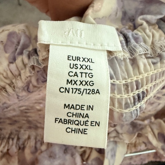 Floral Dress in Cream and Purple - Picture 8 of 10